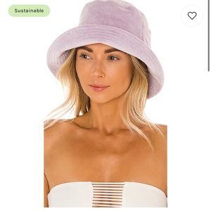 Lack of colour wave bucket hat in lavender terry.